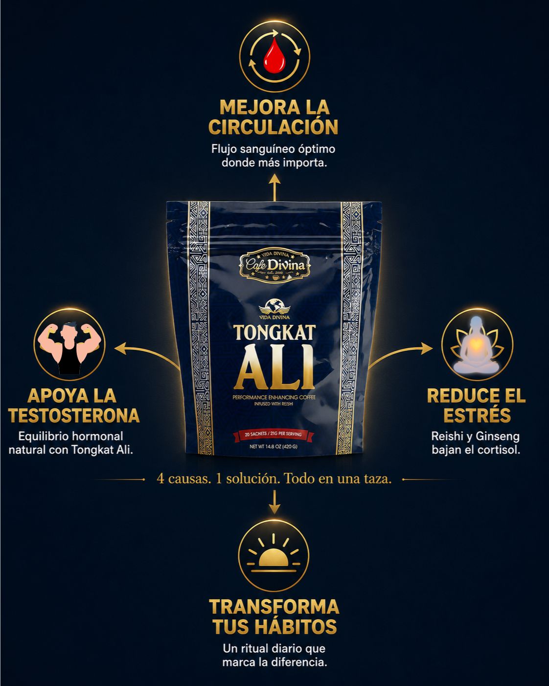 Beneficios del Café Tongkat Ali