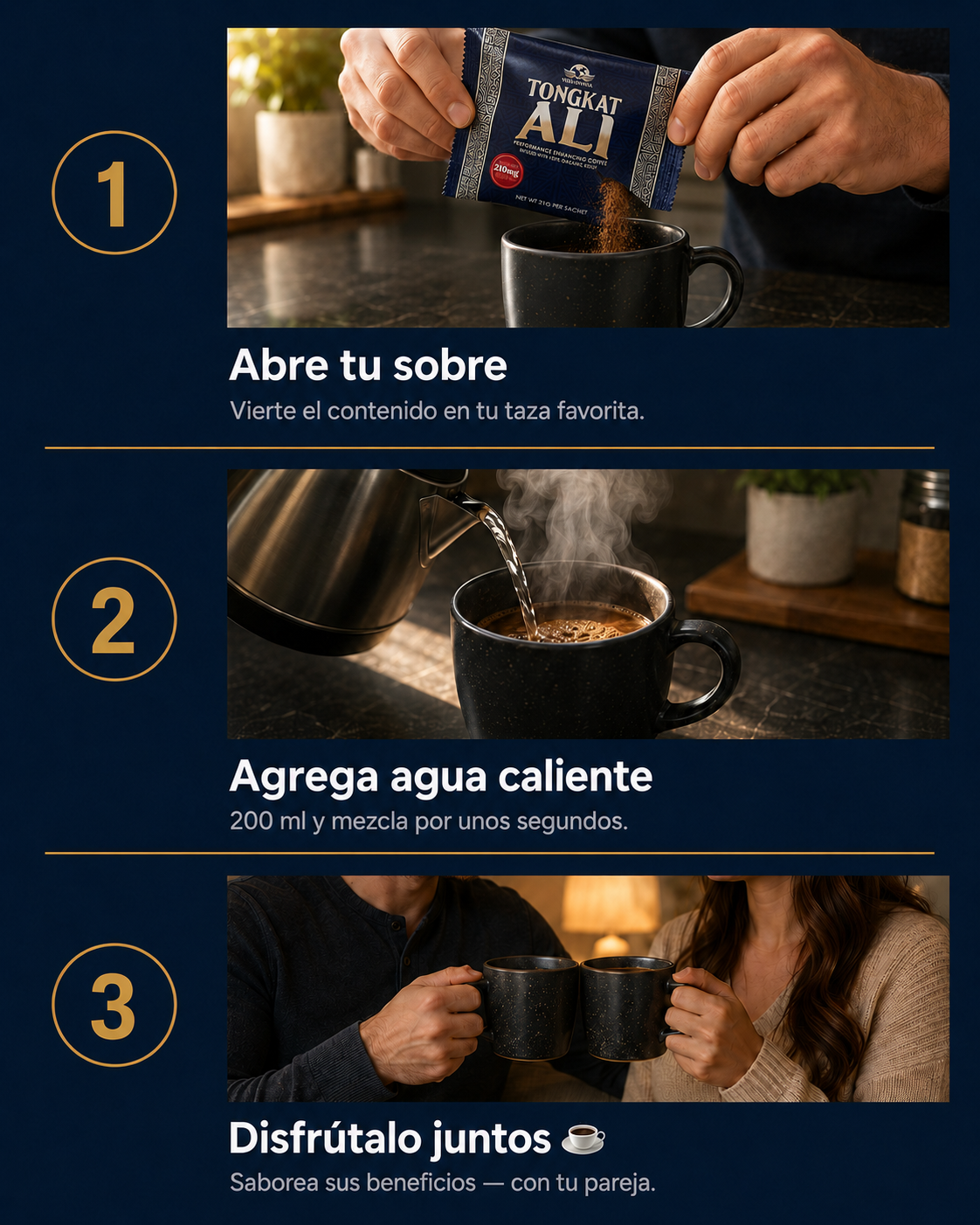 Cómo preparar Café Tongkat Ali